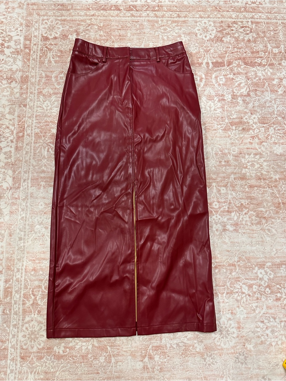 NWT 🥀 Commense Leather Skirt W/ Slit - Picture 8 of 13